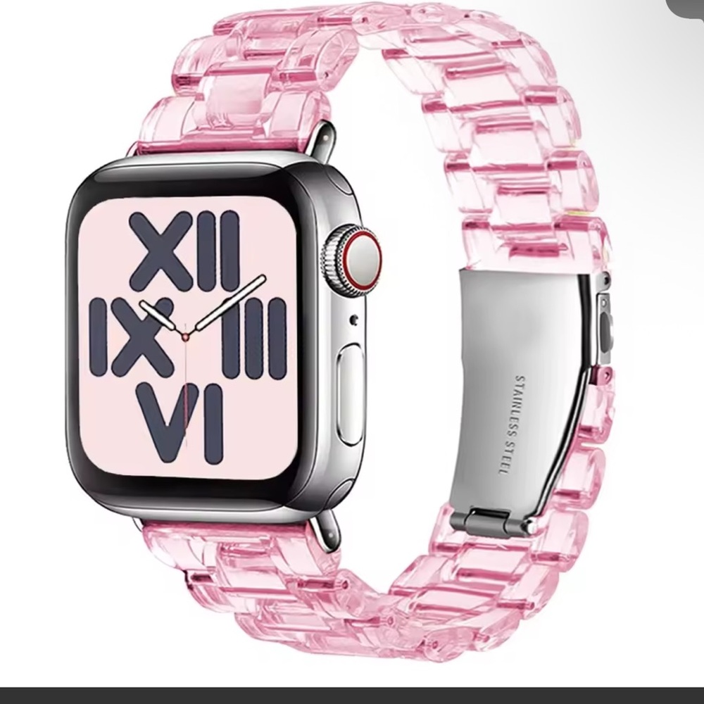 Transparent apple iwatch watch band